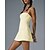 preiswerte Damenkleid-Damen Patchwork Tenniskleid mit integrierten Shorts und BH Sportkleid Ärmellos Kontrastbindung Atmungsaktiv Tennis Pickleball Träger Kleid Schwarz Gelb Dunkelmarine Tennisbekleidung