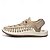 abordables Sandalias de Vacaciones-Zapatillas deportivas para hombre en color beige y tostado, con parte superior de punto y suela flexible para actividades al aire libre y uso diario.