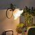 economico lampada da comodino-Lanterna floreale moderna, lampada da tavolo in vetro soffiato a forma di fiore di giglio, luce notturna da comodino, luce fatata USB per camera da letto, soggiorno, base lampada E27