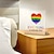 preiswerte Pride-Dekorationen-Dekoratives Schreibtischschild mit Aufschrift „Pride“, Acrylschild mit Holzständer, „Love is love“, Regenbogenmotiv, dekoratives Schreibtischschild mit Holzständer, LGBTQ Pride Month, Bürotisch-Regaldekor, Partyzubehör