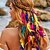 billige Tilbehør til hårstyling-Boho regnbue indiske pannebånd hippie fjærhodeplagg justerbart langt fjærhårtilbehør for kvinner og jenter