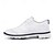 cheap Men&#039;s Golf Shoes-Men&#039;s Classic Black and White Golf Shoes with Faux Leather Upper - Versatile Design for Golf and Casual Wear