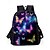 baratos Mochilas para Crianças e Adolescentes-Mochila escolar com estampa de borboleta para meninas, conjunto de 3 peças com lancheira térmica e estojo - leve e estiloso para o ensino fundamental e médio, viagens ou piqueniques