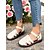 abordables Sandalias planas de mujer-Zapatos de pescador de piel sintética verde para mujer con tira en el tobillo: planos casuales vintage para jardín, patio o recados de verano.