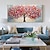 cheap Tree Oil Paintings-Mintura Handmade 3D Tree Flowers Landscape Oil Paintings On Canvas Wall Art Decoration Modern Abstract Picture For Home Decor Rolled Frameless Unstretched Painting
