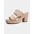 ieftine Sandale de vacanță-Sandale pentru femei cu platformă și barete țesute și toc gros - pantofi sport de vară în stil boho, casual, pentru întâlniri și ieșiri zilnice