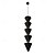 abordables Suspension-Suspension LED moderne noire, lampe de chevet, 17 x 85 cm, design linéaire, suspension en métal peint, moderne, 220-240 V, 110-120 V