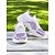 tanie Trampki damskie-damskie buty sportowe flyknit - lekkie, przewiewne trampki z fioletowym wzorem, sznurowane, idealne do noszenia na co dzień i na zajęcia na świeżym powietrzu