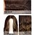 economico Parrucche trendy sintetiche-parrucche lunghe ondulate castane per donne, parrucca resistente al calore con riga centrale per uso quotidiano