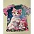 economico Animali 3D della Ragazza-Ragazze 3D Gatto Maglietta Manica Corta Estate Primavera Moda Essenziale Bambini 4-12 Anni Girocollo All&#039;aperto Casuale Quotidiano Vestibilità regolare