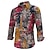 economico Cime-Retrò Vintage Boho Anni &#039;70 Camicia Hippie Astratto Costume Per uomo Halloween Carnevale ballo di strada Festa a tema retrò Festival Adulti Camicia