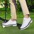 cheap Men&#039;s Golf Shoes-Men&#039;s Classic Black and White Golf Shoes with Faux Leather Upper - Versatile Design for Golf and Casual Wear