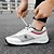 billige Herresneakers-Herresneakers i hvid og grå med åndbar overdel og luftpude - sporty, komfortable, perfekte til løb, fitnesscenter og udendørsaktiviteter