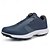 preiswerte Herren Golfschuhe-Herren Sneaker Golfschuhe Mikrofaser Wasserdicht Bequem Rutschfest Loafer Schwarz Weiß Blau