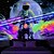 cheap Blacklight Tapestries-Blacklight Tapestry Glow in the Dark Glow Party UV Reactive Astronaut Dinasour Trippy Misty Nature Landscape Hanging Tapestry Wall Art Mural for Living Room Bedroom