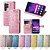 baratos Capa Samsung-telefone Capinha Para Samsung Galaxy S25 Ultra S24 S23 S22 S21 Ultra Plus S24 FE A55 A35 A25 A15 5G Capa para Cartão Wallet Capa articulada com pulseira Antichoque Gato Cachorro TPU Couro PU