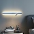 abordables Appliques murales d'intérieur-Applique murale LED design bande lumière haut et bas 40/60/80/100/120 cm moderne LED fond applique murale salon chambre chevet 10 W aluminium intérieur applique murale éclairage blanc chaud 1 pcs noir