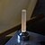 cheap Bedside Lamp-Candle Table Lamp Long Style USB Rechargeable Wireless Touch Lamp Desktop Decoration Atmosphere Night Light for Bedroom Silver