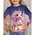 voordelige Meisje&#039;s 3D-tekenfilm-Voor meisjes 3D Eenhoorn T-shirt Lange mouw Lente Herfst Modieus Basic Kinderen 4-12 jaar Strakke ronde hals Buiten Casual Dagelijks Normale pasvorm
