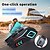 cheap Motorcycle Helmet Headsets-Helmet Bluetooth Headset with LED Light, IPX8 Waterproof, HD Sound, Voice Assistant, Long Battery Life, Detachable Installation – Compatible with Full and Half Helmets