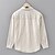 economico Camicie di lino-Per uomo Camicia Camicia di lino Camicia casual Camicia con Bottoni Camicia di cotone Semplice Vacanza Camicia hawaiana Bianco Rosa Blu marino Blu Manica Lunga Bavero Primavera Autunno Abbigliamento
