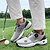 preiswerte Herren Golfschuhe-Weiß-blaue Golfschuhe für Herren mit atmungsaktivem Mesh-Obermaterial – erstklassiger Komfort und Stabilität für Golfbegeisterte