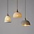 economico Luci Isola cucina-Lampada a sospensione a LED, luce bianca calda, base decorativa, lampada a sospensione, luce interna regolabile, paralume in ceramica traslucida con motivo, lampada a sospensione da soffitto, sala da