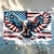 billiga Trädgårdsflagga-4:e juli utomhus inomhus med öljetter patriotisk flagga oberoende dag amerikansk hus gård trädgårdsdekorationer semester banner skylt