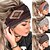 voordelige Accessoires voor haarstyling-boho hoofdbanden dames brede hoofdbanden tulband elastische antislip haarbanden workout yoga haar sjaals hardlopen zweetband afrikaanse bohemian hoofddoeken mode haaraccessoires voor vrouwen