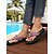 billiga Semester Sandaler-Damflip-flops med strass och pärlor – svarta strandsandaler med kilklack och lila ädelstenar, glamorösa sommarskor för semester och poolkant