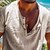 ieftine Tricouri casual pentru bărbați-Bărbați Tricou Cămașă Henley Tricouri Cămașă cu mânecă scurtă Manșon scurt Henley Vară Simplu Modă Designer De Bază Simplu Vacanță Stradă Ieșire Migdală Top tricou pentru bărbați