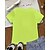 ieftine Desen animat 3D al fetei-Fete 3D Φιόγκος Tricou Manșon scurt Vară Primăvară Modă De Bază Copii 4-12 ani Stil Nautic În aer liber Casual Zilnic Fit regulat