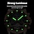 tanie Zegarki mechaniczne-1410 Męski Automatyczny Zegarek Mechaniczny – Wielofunkcyjny Tourbillon z Oryginalnym Skórzanym Pasek Luminous Cyferblat 30M Wodoodporny Szklany Szafir Klasyczny Biznesowy