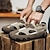 economico Sandali casual-sandali da uomo in rete marrone con cinturini regolabili e suola ammortizzata per escursioni, spiaggia e avventure estive
