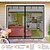 voordelige Scherm voor raam en deur-Garage Scherm Deur Magnetische Garage Deur Scherm Magnetische Sluiting Glasvezel Garage Scherm Deuren voor Auto Garage Omlaag Trekken voor Patio Veranda Raam om Ongedierte Buiten te Houdem