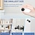 abordables Cámaras de red IP de interiores-Mini cámara oculta inalámbrica para interiores para seguridad del hogar. Cámara de niñera wifi de 1080p con soporte magnético. Batería de 90 días de duración. Visión nocturna automática. Detección de