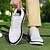 cheap Men&#039;s Golf Shoes-Men&#039;s Classic Black and White Golf Shoes with Faux Leather Upper - Versatile Design for Golf and Casual Wear