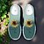 economico Sneakers da donna-Sneakers slip-on da donna in maglia grigia con stampa di girasoli – scarpe casual leggere da passeggio per viaggi, uso quotidiano e gite primaverili