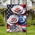 cheap Garden Flags, Banner-4th of July Independence Day Garden Flag 12 x 18 Inch Yard Flags, Small Garden Flags for Outside,Memorial Day Outdoor Flags, Holiday Garden Flags for All Seasons