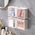 levne Skladování šperků-Nástěnné úložné boxy s výklopným mechanismem do koupelny, organizér na make-up bez vrtání na vatové tyčinky, gumičky do vlasů, rtěnky, ideální do toaletního stolku, koupelny a obývacího pokoje