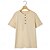 ieftine Tricou casual Henley-Bărbați Tricou Cămașă Henley Tee Top Manșon scurt Simplu Culoare solida Designer De Bază Contemporan modern 2 bucăți Nasturi Simplu Henley Vacanță Stradă Casual Vară Negru + Negru Alb + kaki