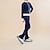 abordables Tenue d'Entraînement de Patinage Artistique-Veste polaire de patinage artistique Pantalon de patinage artistique Veste de patinage sur glace pour femme et fille Collants Haut noir rouge Patchwork Trou pour le pouce Spandex Extensible