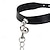 preiswerte Matt-Lederhalsband mit Leine Mattes Finish Alle Shinny Lederfetisch Nasser Look Kostüm für Nachtclub Pride Parade Pride-Monat Halloween Karneval Erwachsene