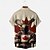 abordables Patrón de bandera-Día de Canadá Hombre Bandera Reno Camisa Camisa de verano Abotonar la camisa Manga Corta Moda informal Festivos Verano Primavera Cuello Vuelto Impresión 3D camisas con cuello Un bolsillo delantero