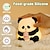 billige Dekorative lys-Søt nattlampe med LED-motiv i silikon, myk dyrelampe for barn, ideell nattlampe til barnerommet, for gutter og jenter, morsom romdekorasjon, mykt og trygt ammelys (panda/flodsvin/hund/and/dinosaur)