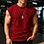 abordables Translation-Homme Débardeur Sous-Vêtements T-shirt sans manches Sans manches Col Rond Printemps &amp; Été Motif Mode Designer Vacances Rue Sortir Vin Marine foncé Vert Véronèse T-shirt haut de gamme pour homme