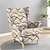 economico Rivestimento sedia wingback-Copripoltrona con schienale alto, copripoltrona con stampa geometrica a righe e motivi floreali