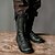 baratos Calçado-Medieval Renascentista Sapatos Botas Longas Botas sem salto Homens Celta Pirata Dia Das Bruxas Baile de Máscaras Espetáculo LARP Ren Faire Adulto Sapatos