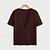 abordables T-shirts décontractés pour hommes-Homme T-shirt gaufré T-shirt Chemise à manches courtes Manche Courte Décolleté plongeant Été Uni Mode Designer Basique Jacquard Vacances Rue Sortir Noir Rouge bleu marine T-shirt haut de gamme pour