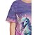 preiswerte Mädchen 3D Cartoon-Mädchen 3D Einhorn T-Shirt Kurzarm Sommer Frühling Mode Basic Kinder 4-12 Jahre Rundhalsausschnitt Outdoor Lässig Täglich Normale Passform